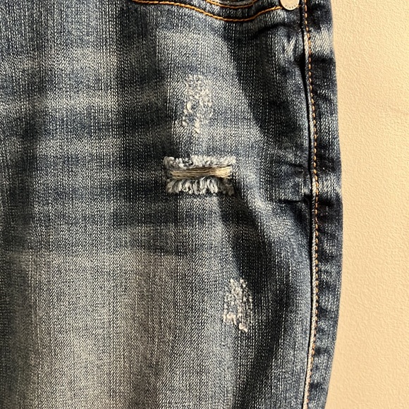 Torrid med blue denim skirt with functional pockets, size 18 - Picture 5 of 7